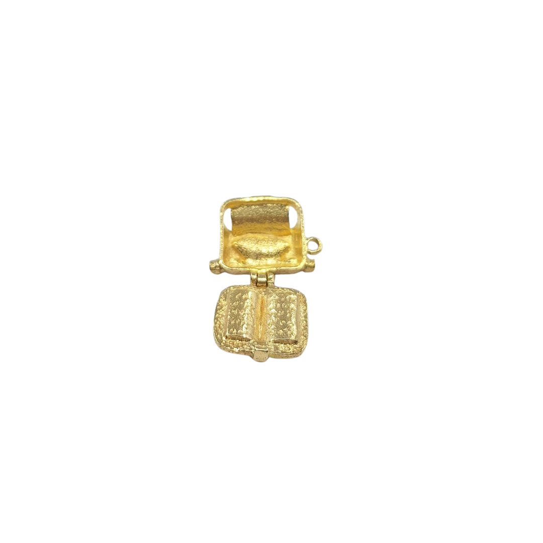 9ct Yellow Gold Hinged Typewriter Charm