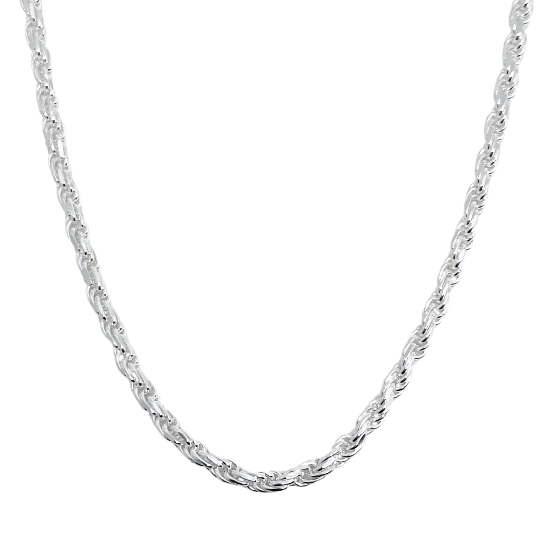 Sterling Silver Rope Chain 20"