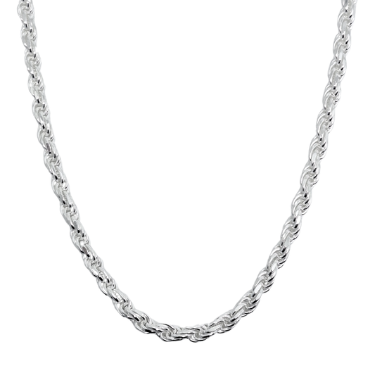 Sterling Silver Rope Chain 20"
