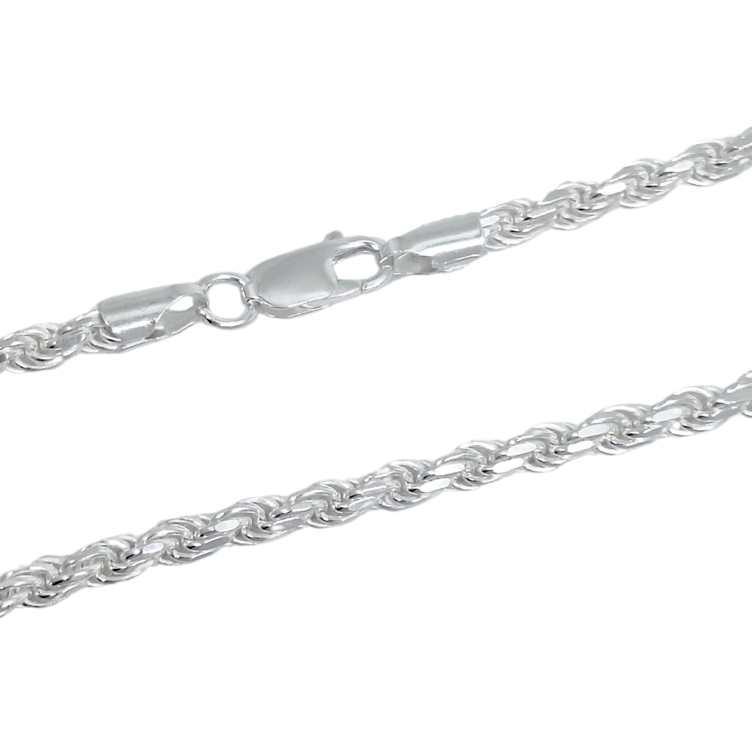 Sterling Silver Rope Chain 20"