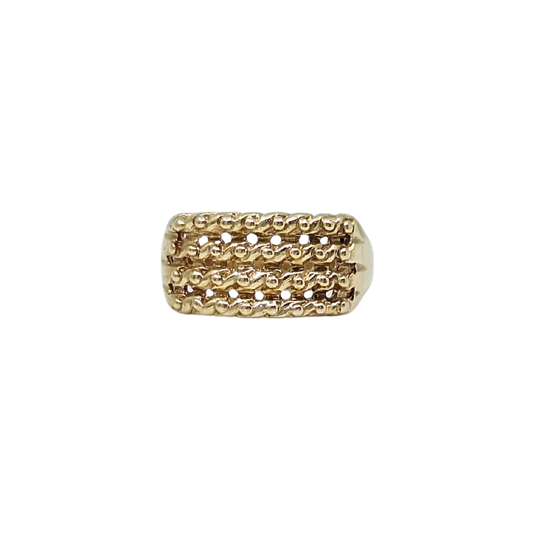 9ct Yellow Gold Keeper Style Ring