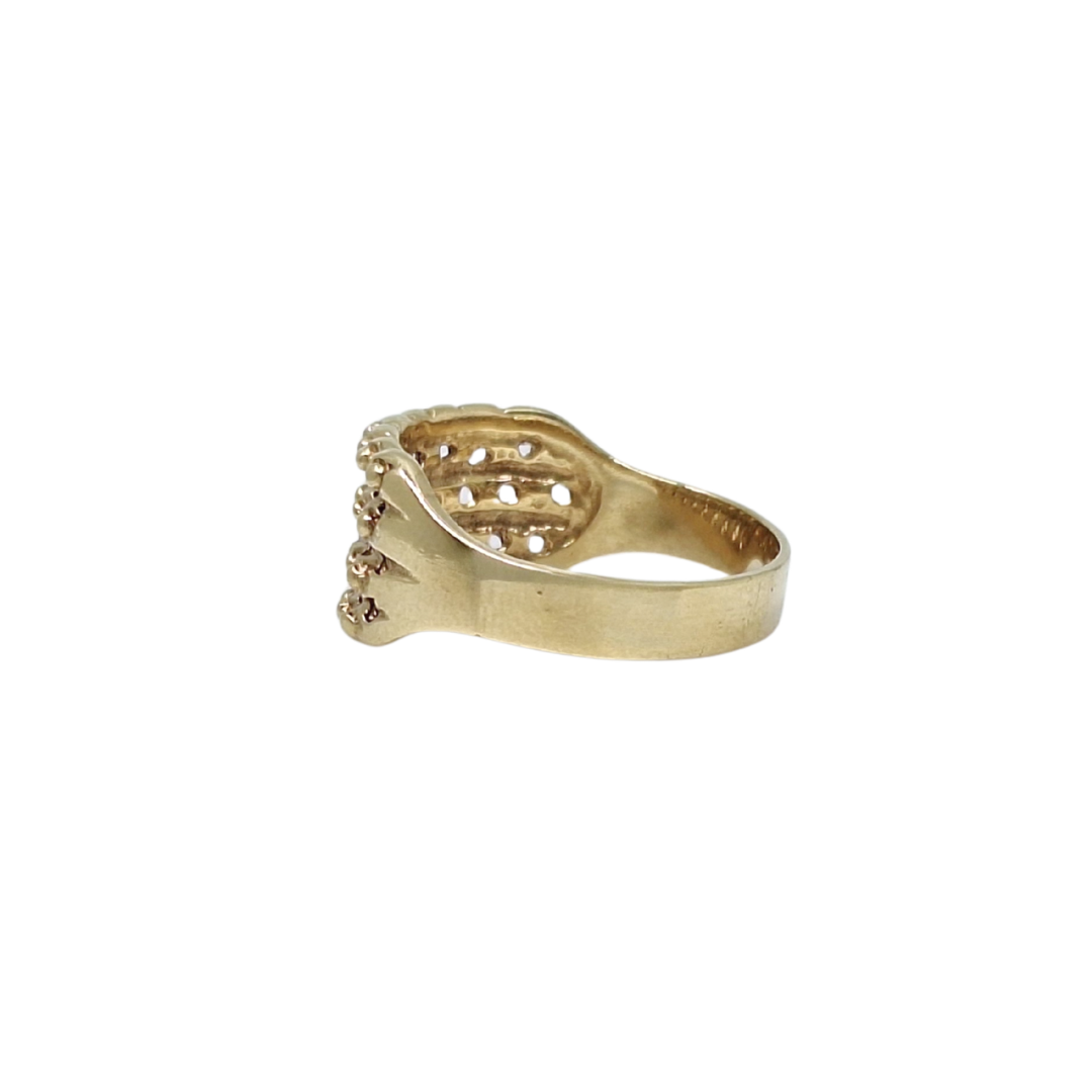 9ct Yellow Gold Keeper Style Ring