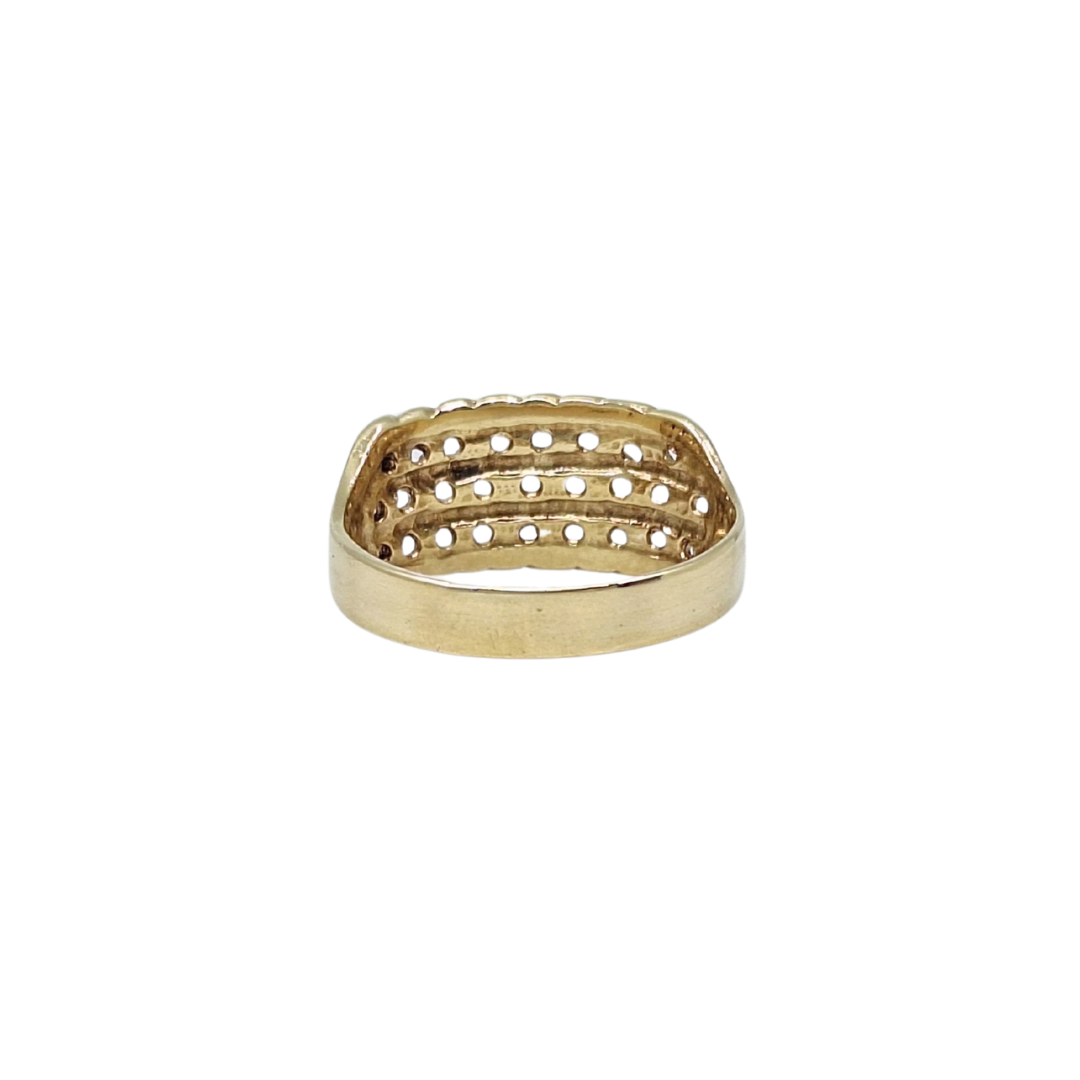 9ct Yellow Gold Keeper Style Ring
