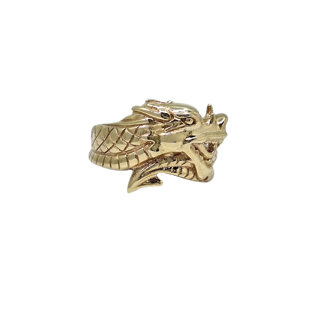 9ct Yellow Gold Dragon Ring