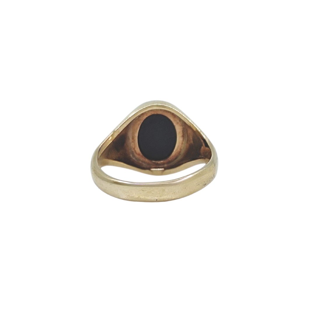 9ct Yellow Gold Onyx Signet Ring