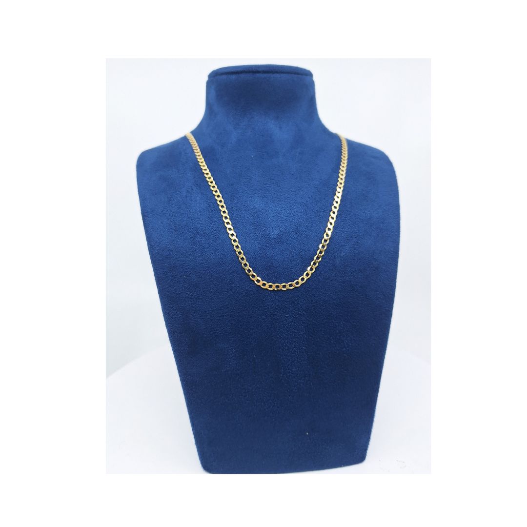 9ct Yellow Gold Curb Chain 20"