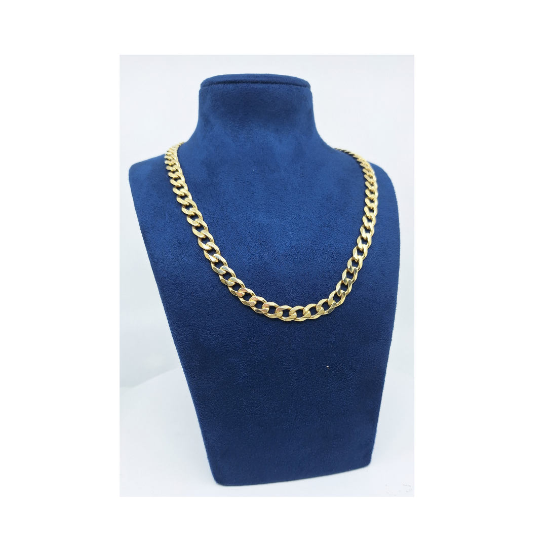 9ct Yellow Gold Curb Chain 22"