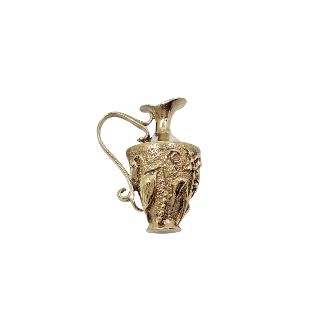 9ct Yellow Gold Decorative Jug Charm