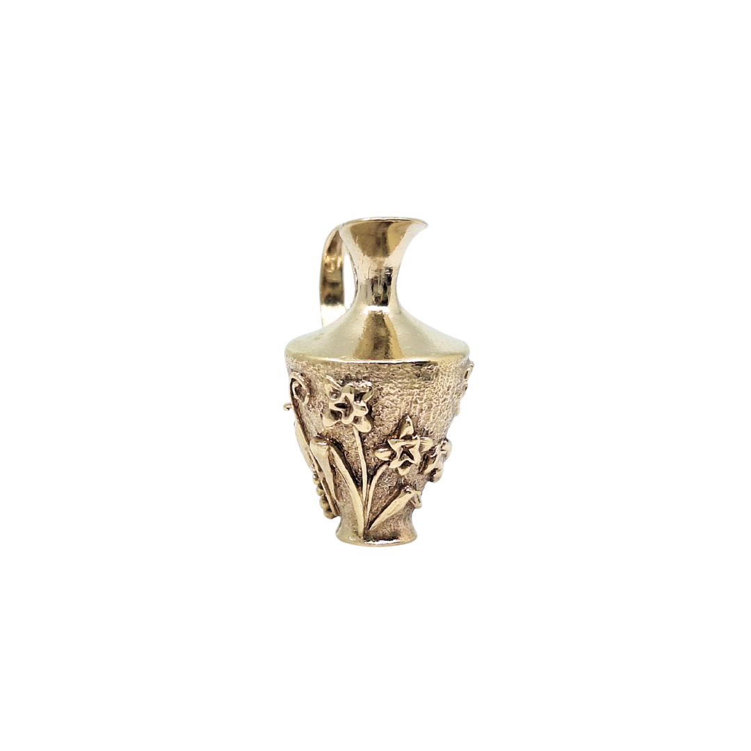 9ct Yellow Gold Decorative Jug Charm
