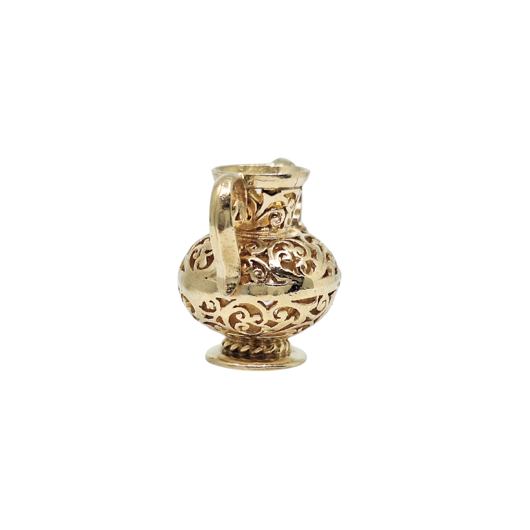 9ct Yellow Gold Vase Charm