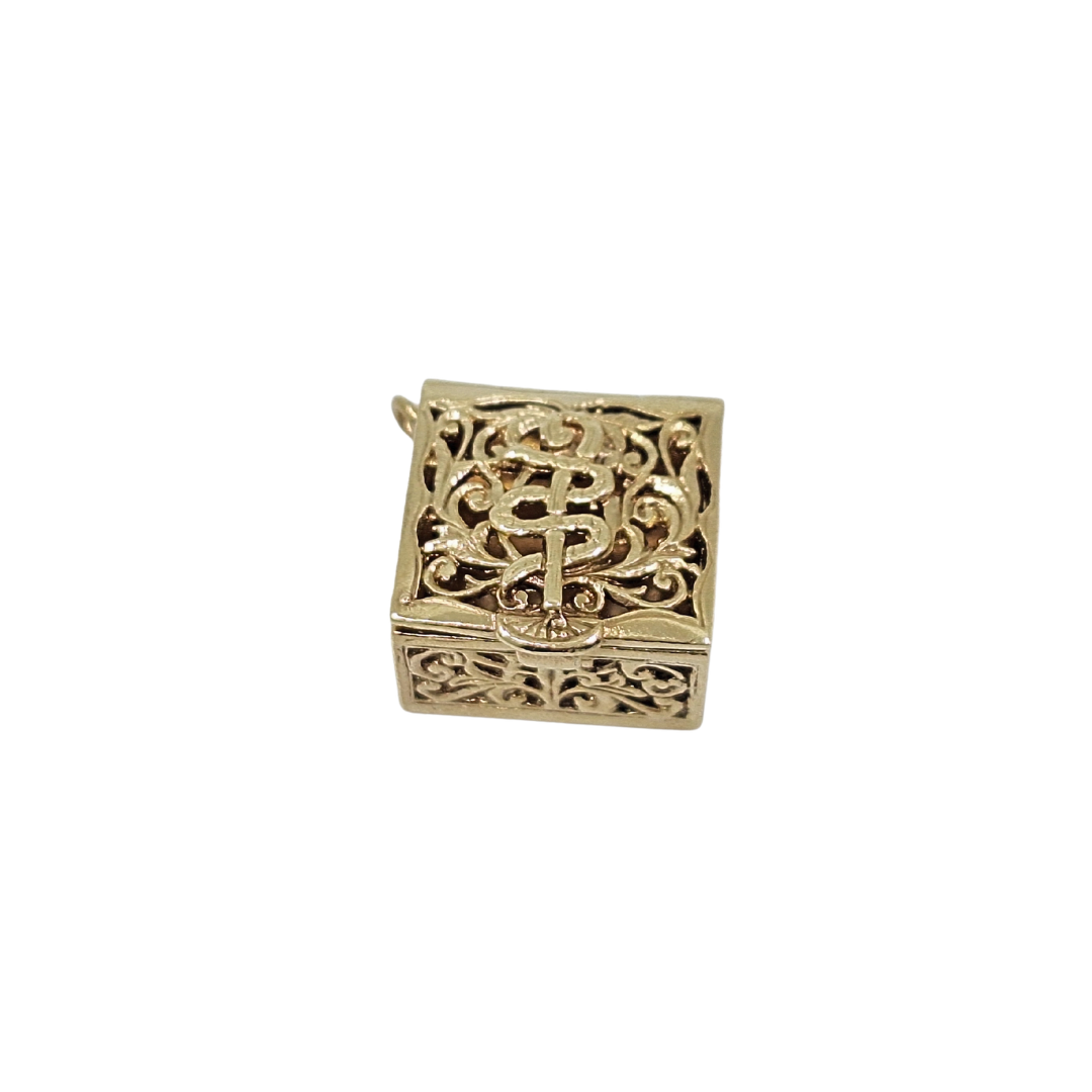 9ct Yellow Gold Trinket Box Charm
