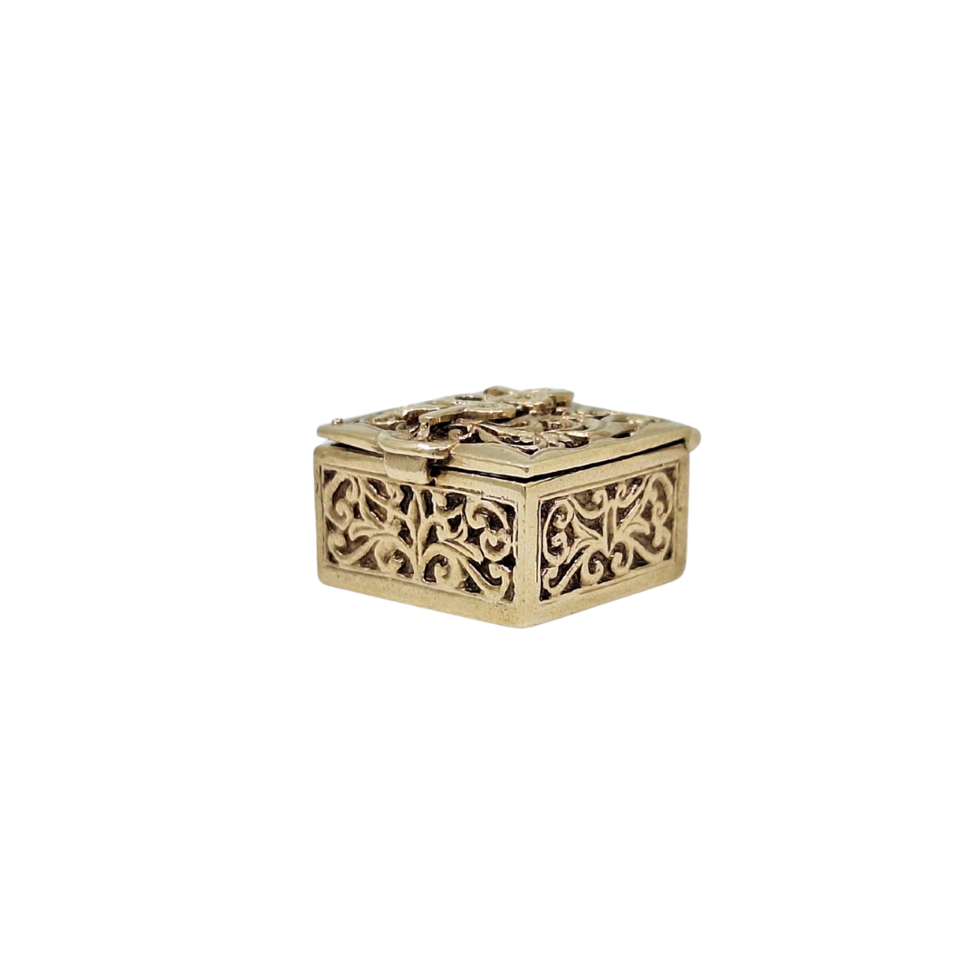 9ct Yellow Gold Trinket Box Charm