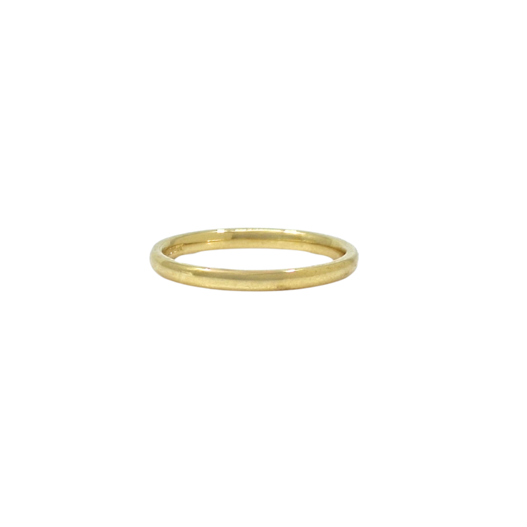 18ct Yellow Gold 2mm wedding Band