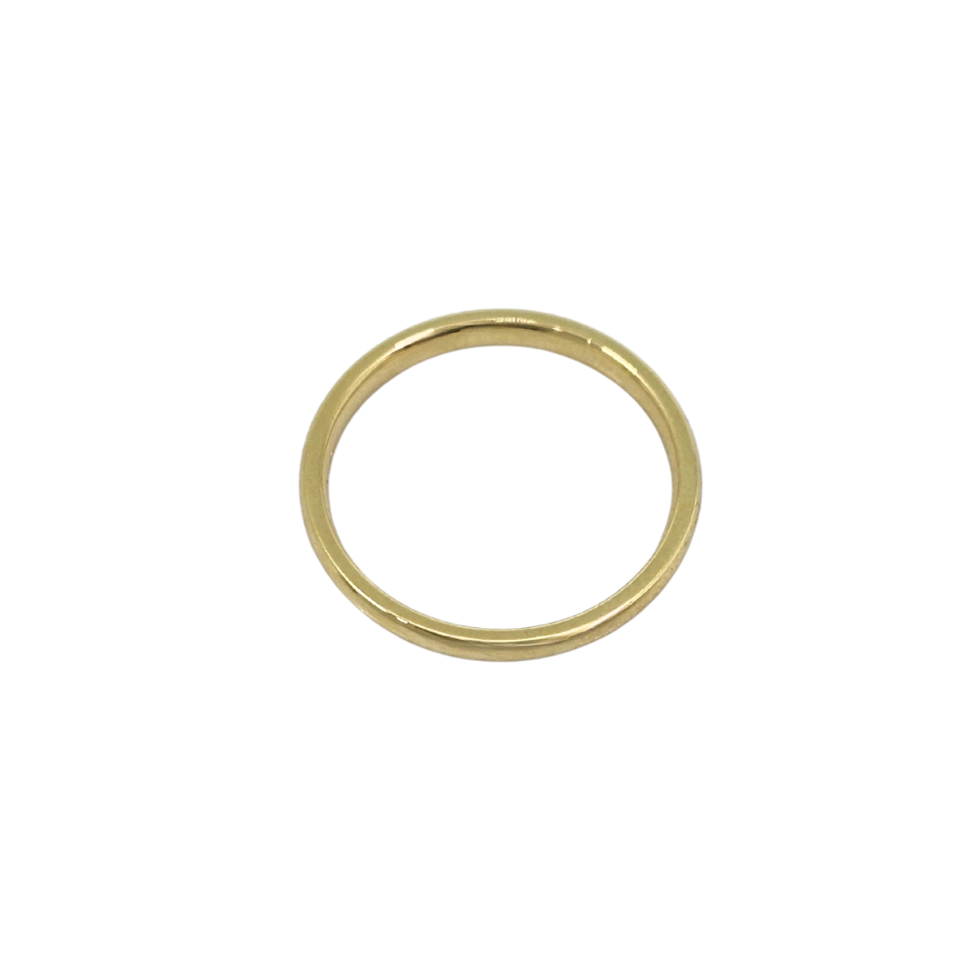 18ct Yellow Gold 2mm wedding Band