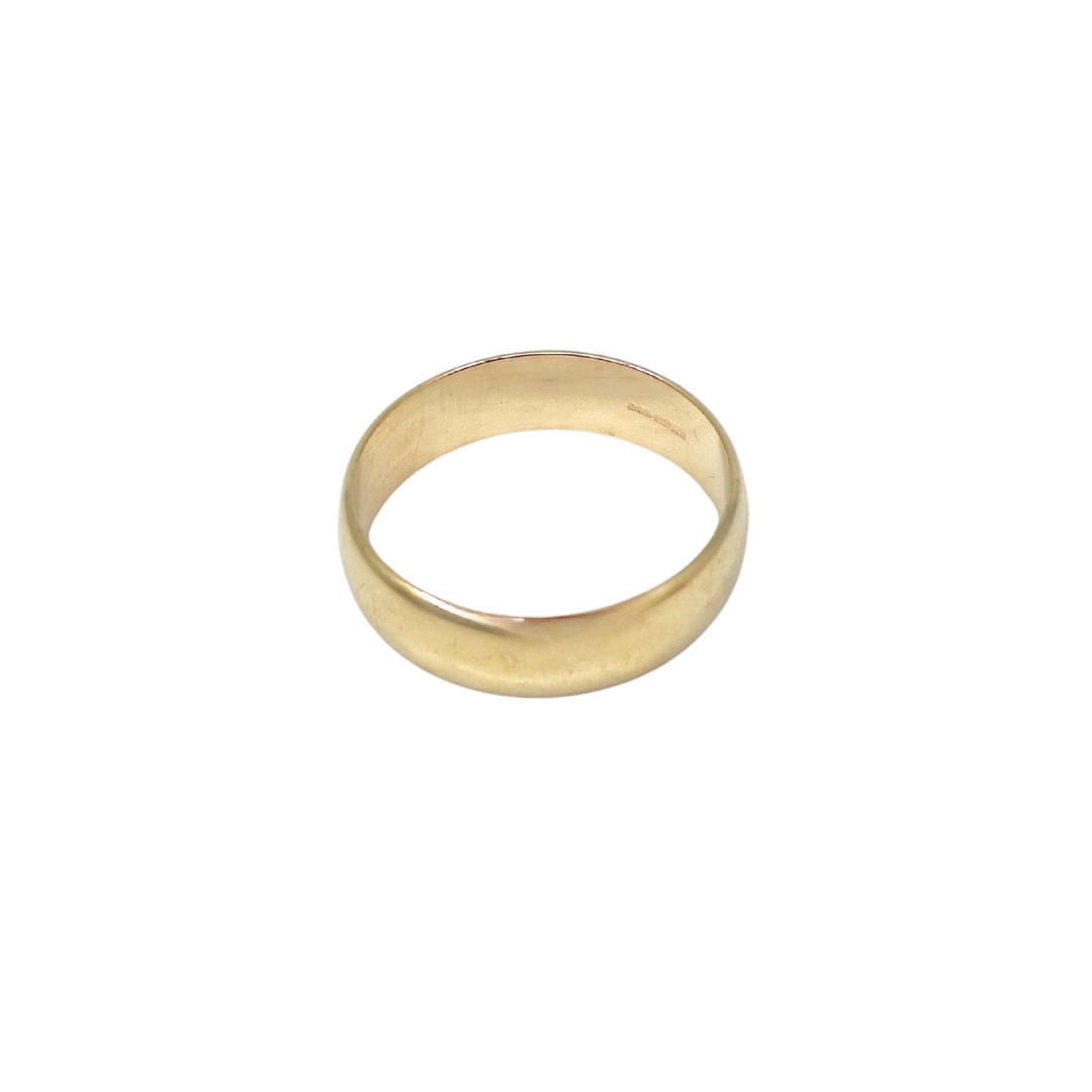 9ct Yellow Gold Wedding Band 6mm