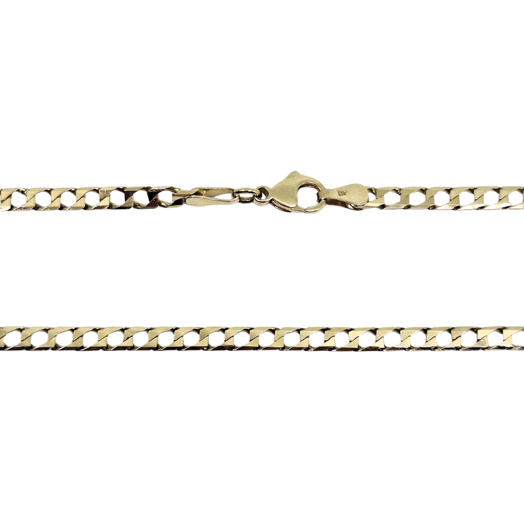 9ct Yellow Gold Curb Chain 20"