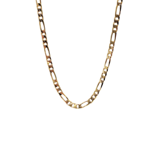 9ct Yellow Gold Figaro Chain 24"