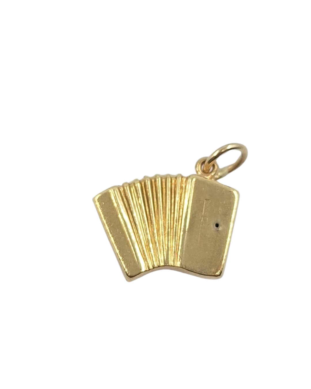 9ct Yellow Gold Hollow Accordion Charm