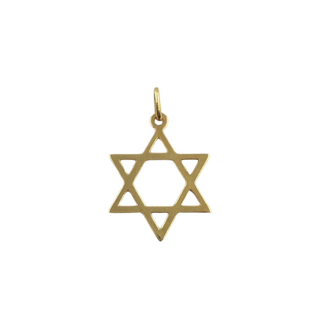 9ct Yellow Gold Star Of David Pendant
