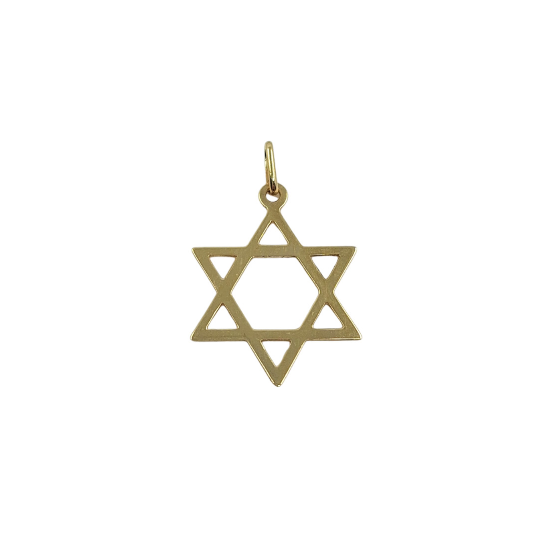 9ct Yellow Gold Star Of David Pendant