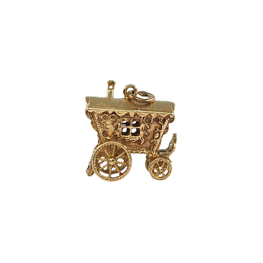9ct Yellow Gold Gypsy Caravan Charm