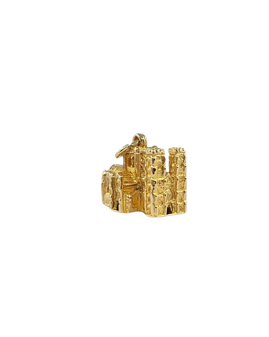 9ct Yellow Gold Solid Church Charm