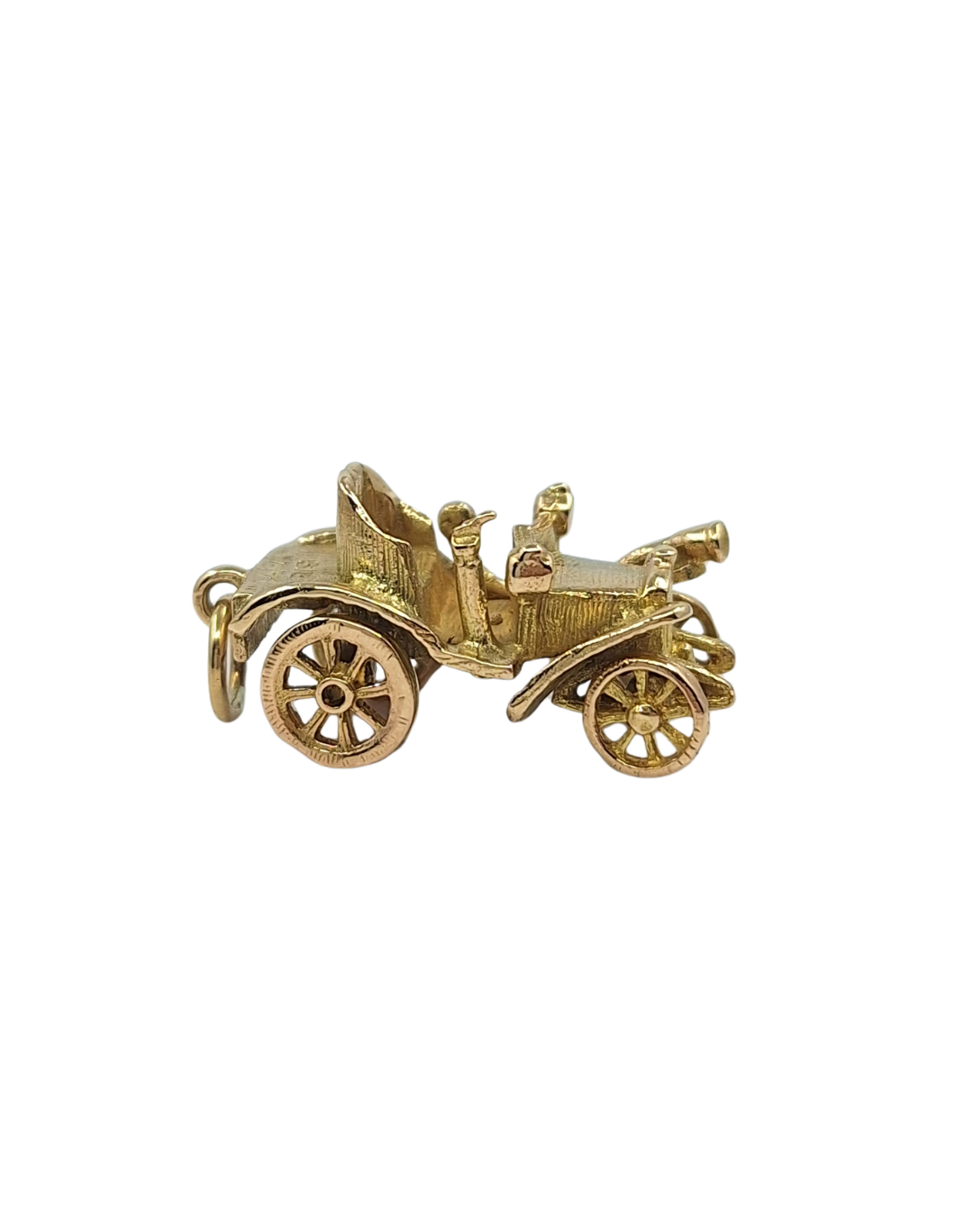 9ct Yellow Gold Classic Car Charm With Moving Wheels