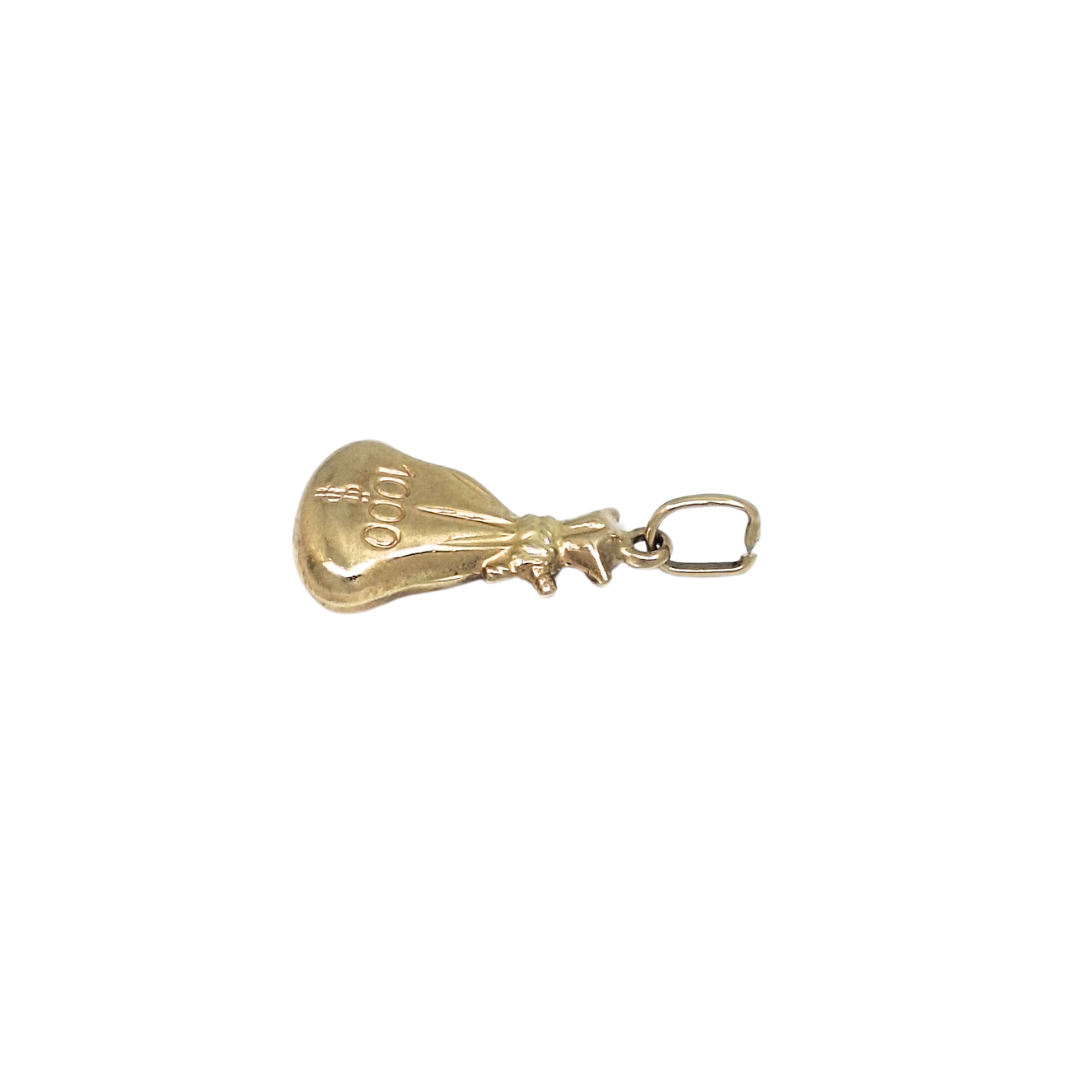 9ct Yellow Gold Money Bag Charm