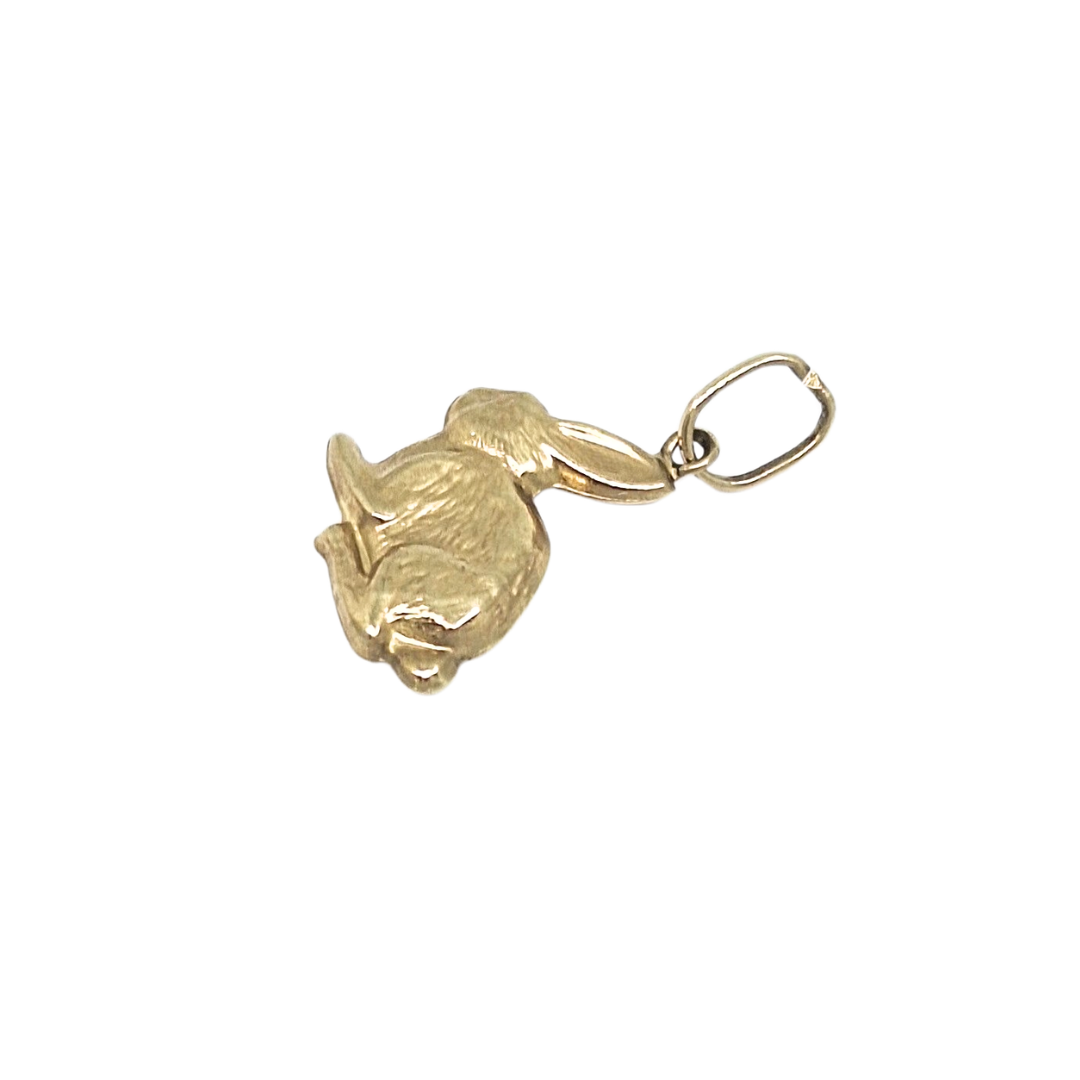 9ct Yellow Gold Bunny Charm