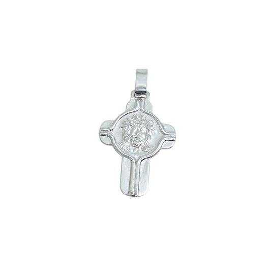 Silver Jesus Cross Pendant