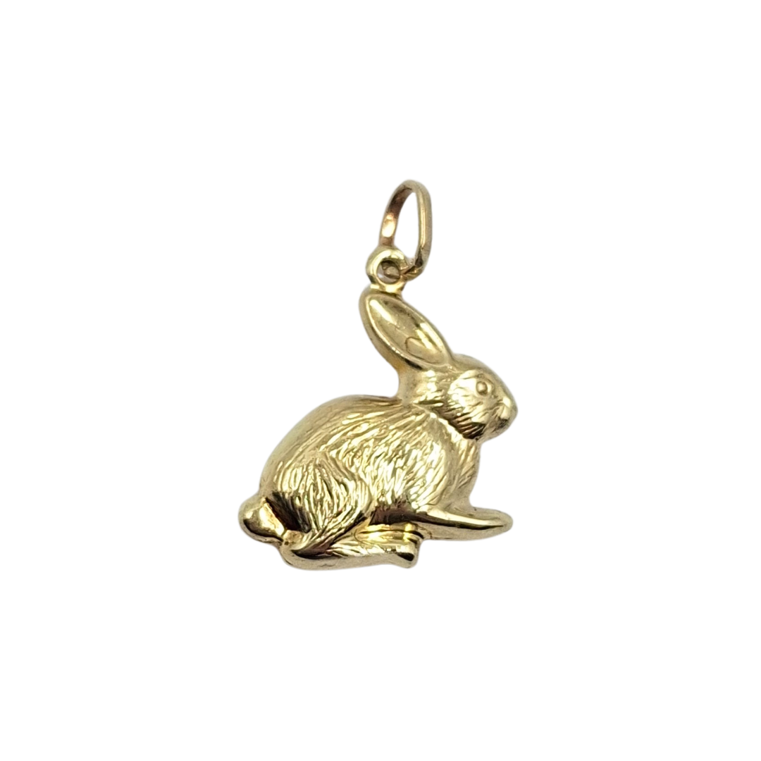 9ct Yellow Gold Hollow Rabbit Charm