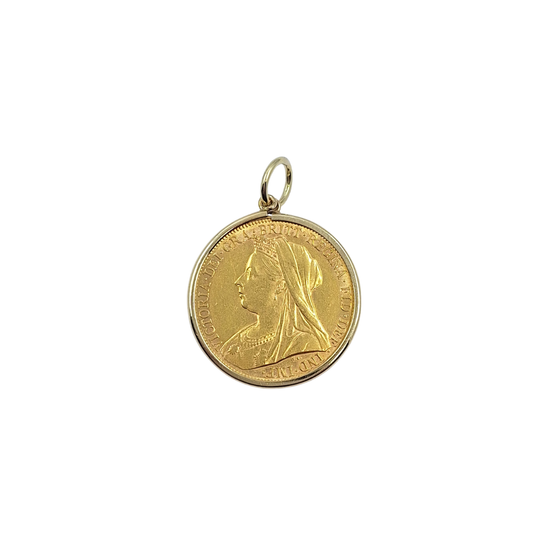 1900 Full Sovereign Pendant