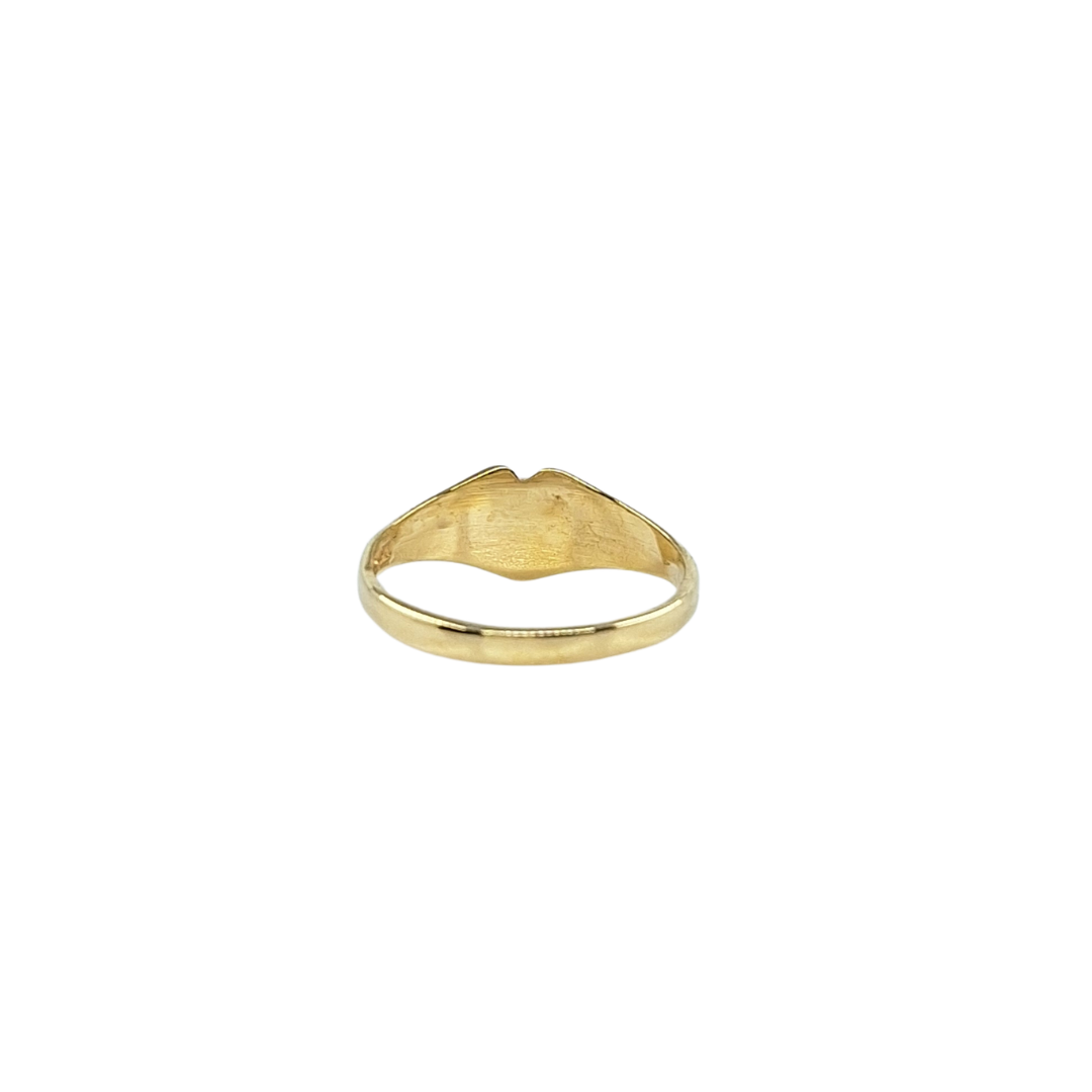 9ct Yellow Gold Childs Heart Signet Ring