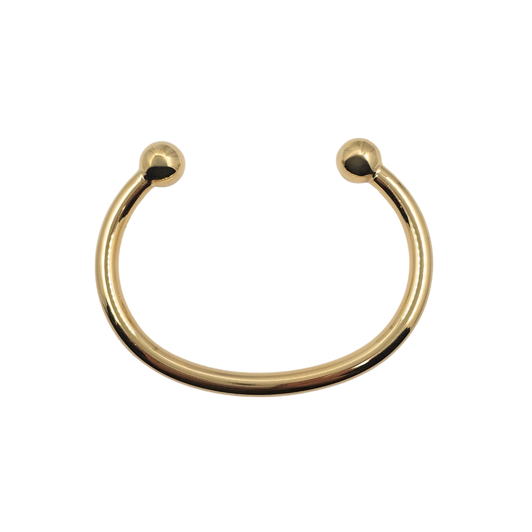 9ct Yellow Gold Solid Torque Bangle