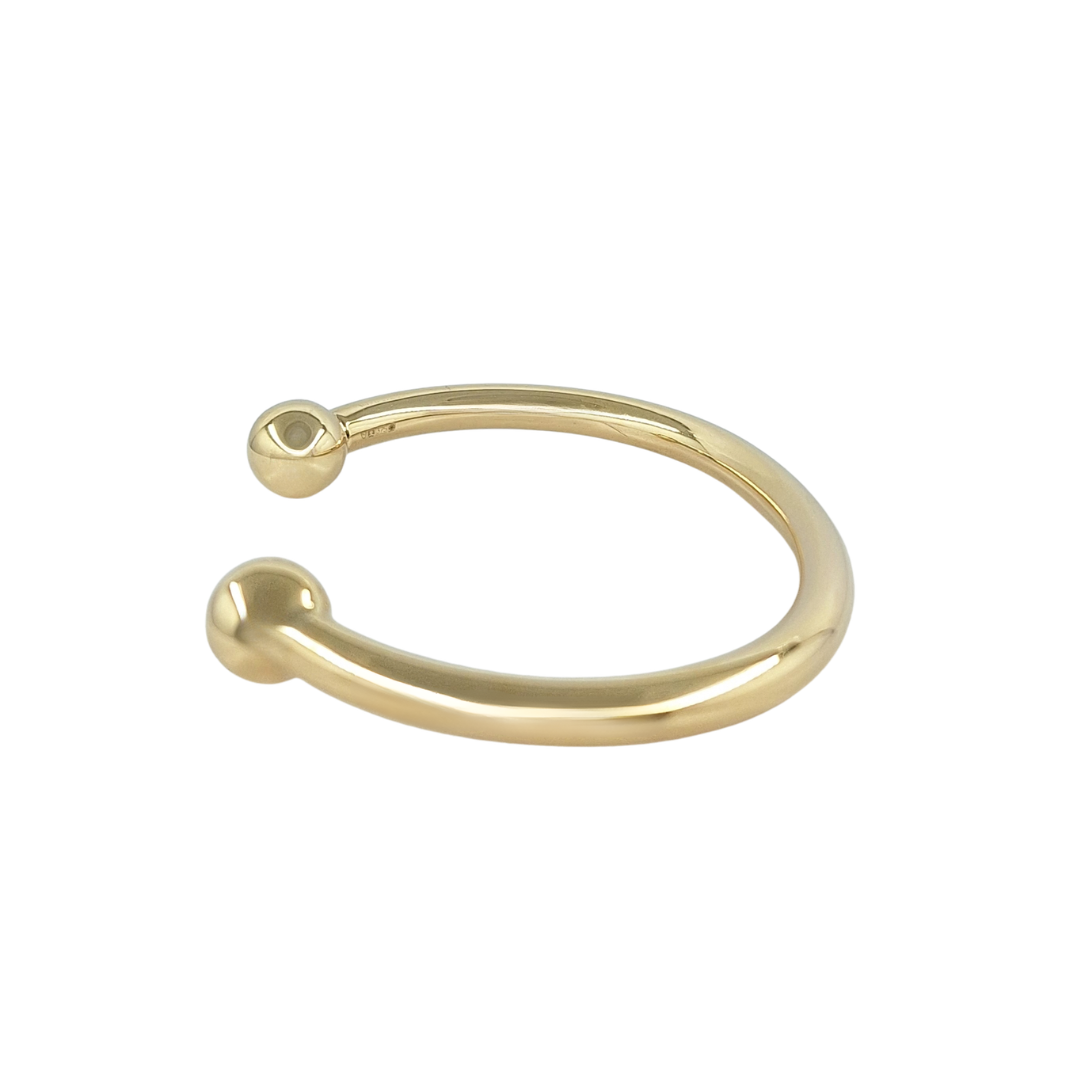 9ct Yellow Gold Solid Torque Bangle