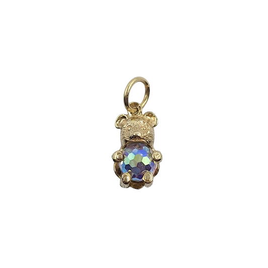 9ct Yellow Gold Teddy Bear Charm
