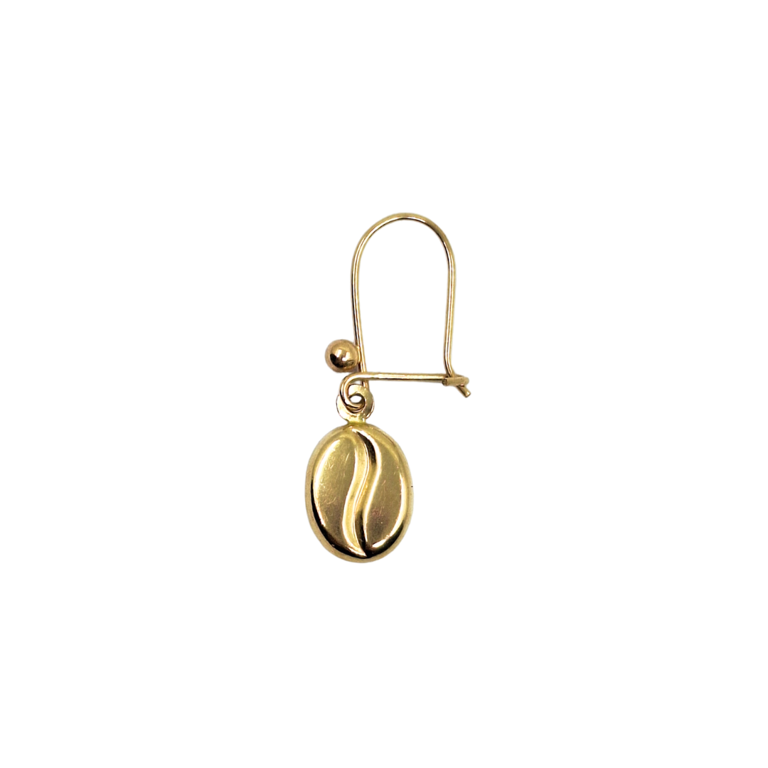 9ct Yellow Gold Coffee Bean Drop Earrings