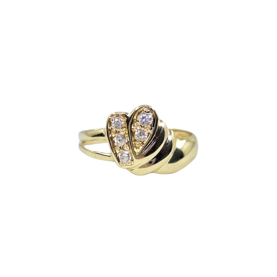 14ct Yellow Gold Cubic Zirconia Ring