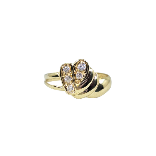 14ct Yellow Gold Cubic Zirconia Ring