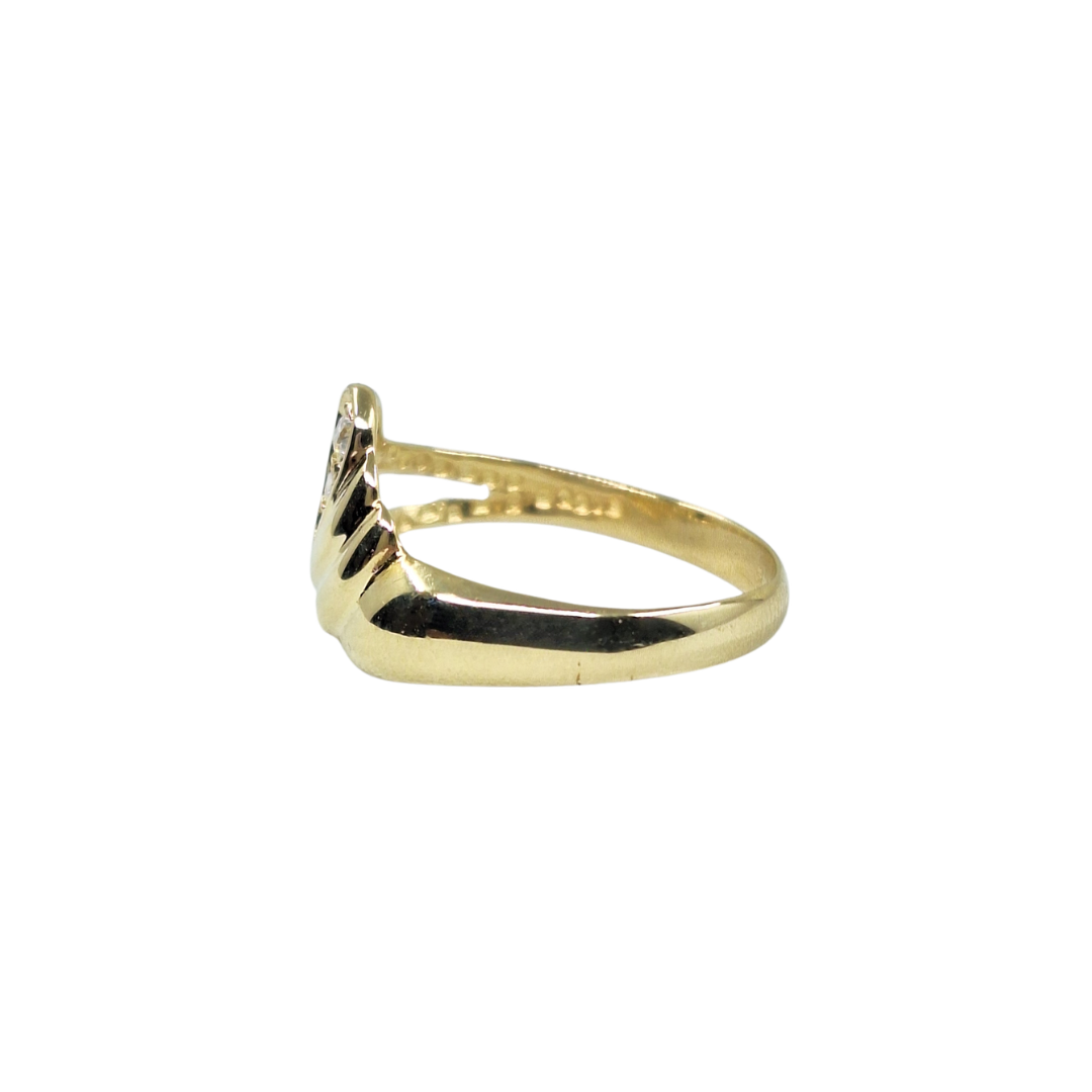 14ct Yellow Gold Cubic Zirconia Ring