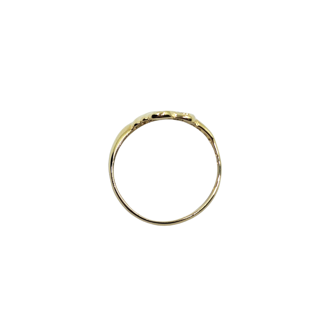 14ct Yellow Gold Cubic Zirconia Ring