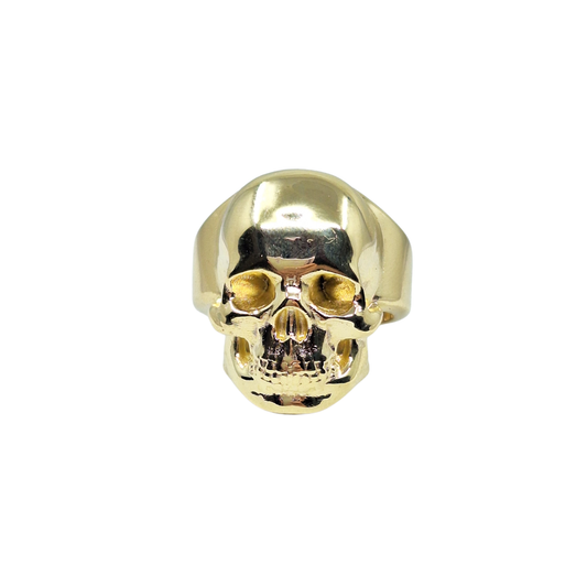14ct Yellow Gold Skull Ring