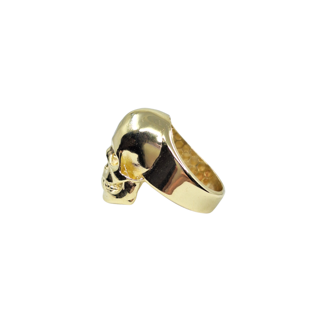 14ct Yellow Gold Skull Ring