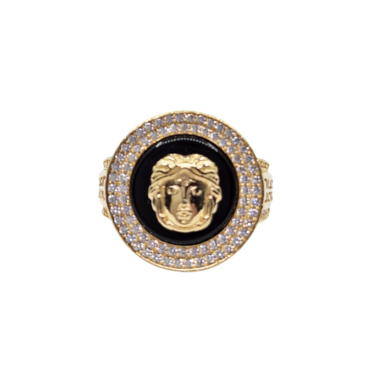 14ct Yellow Gold Versace Style Ring