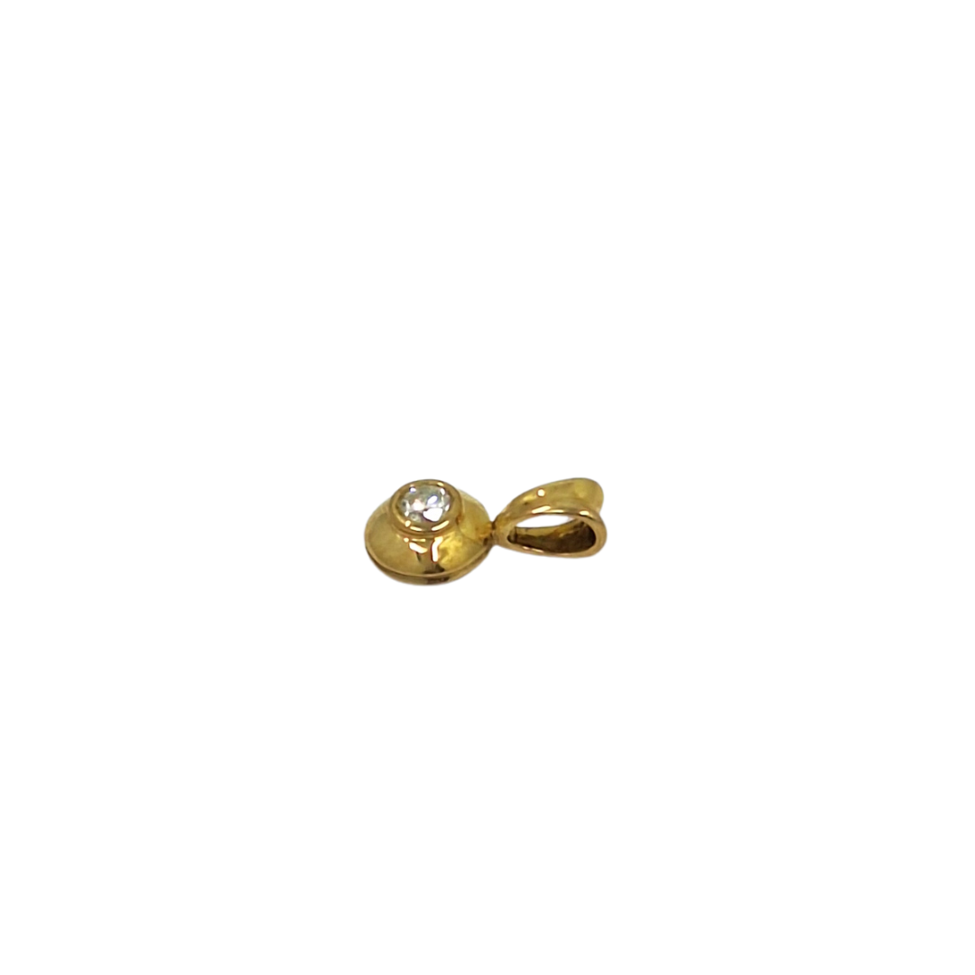 9ct Yellow Gold Diamond Pendant 0.1ct