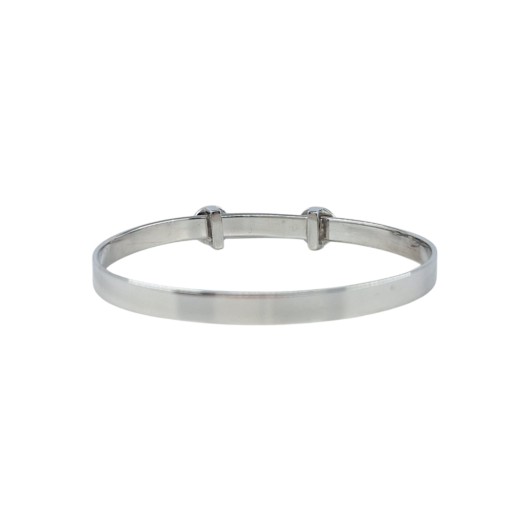 Silver Cz Rolex Style Expanding Baby Bangle