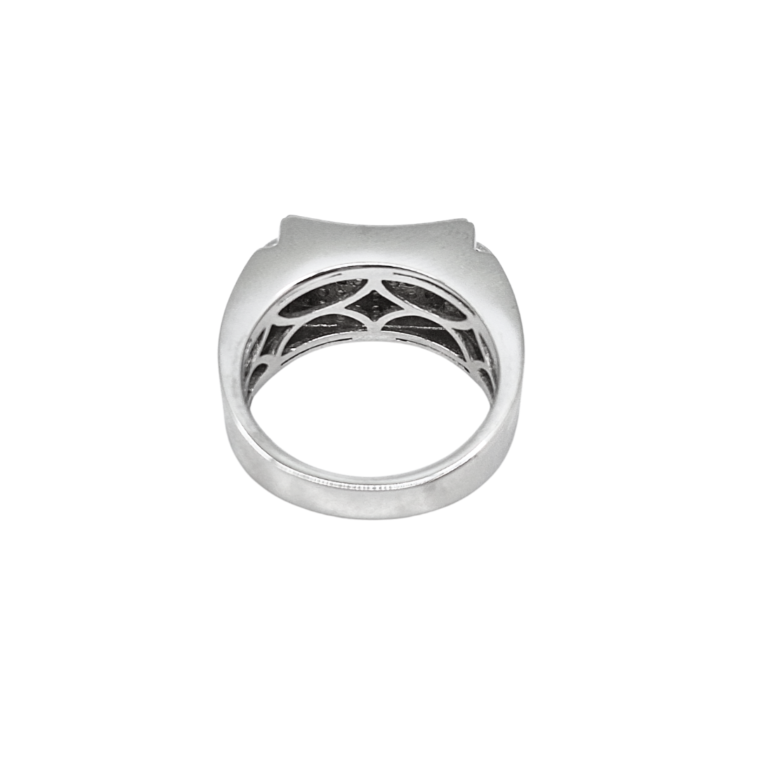 Sterling Silver Cubic Zirconia Signet Ring