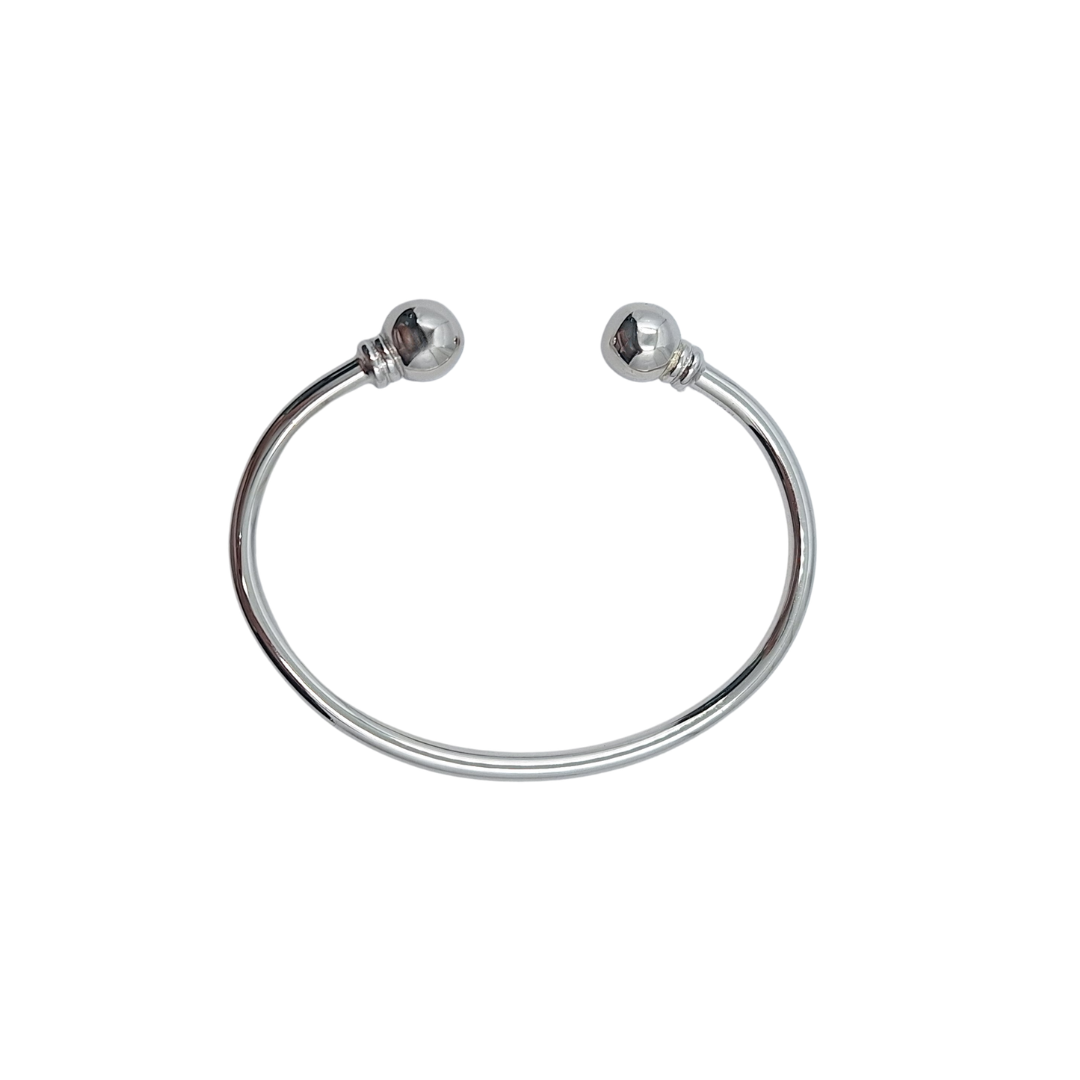 Silver Torque Baby Bangle