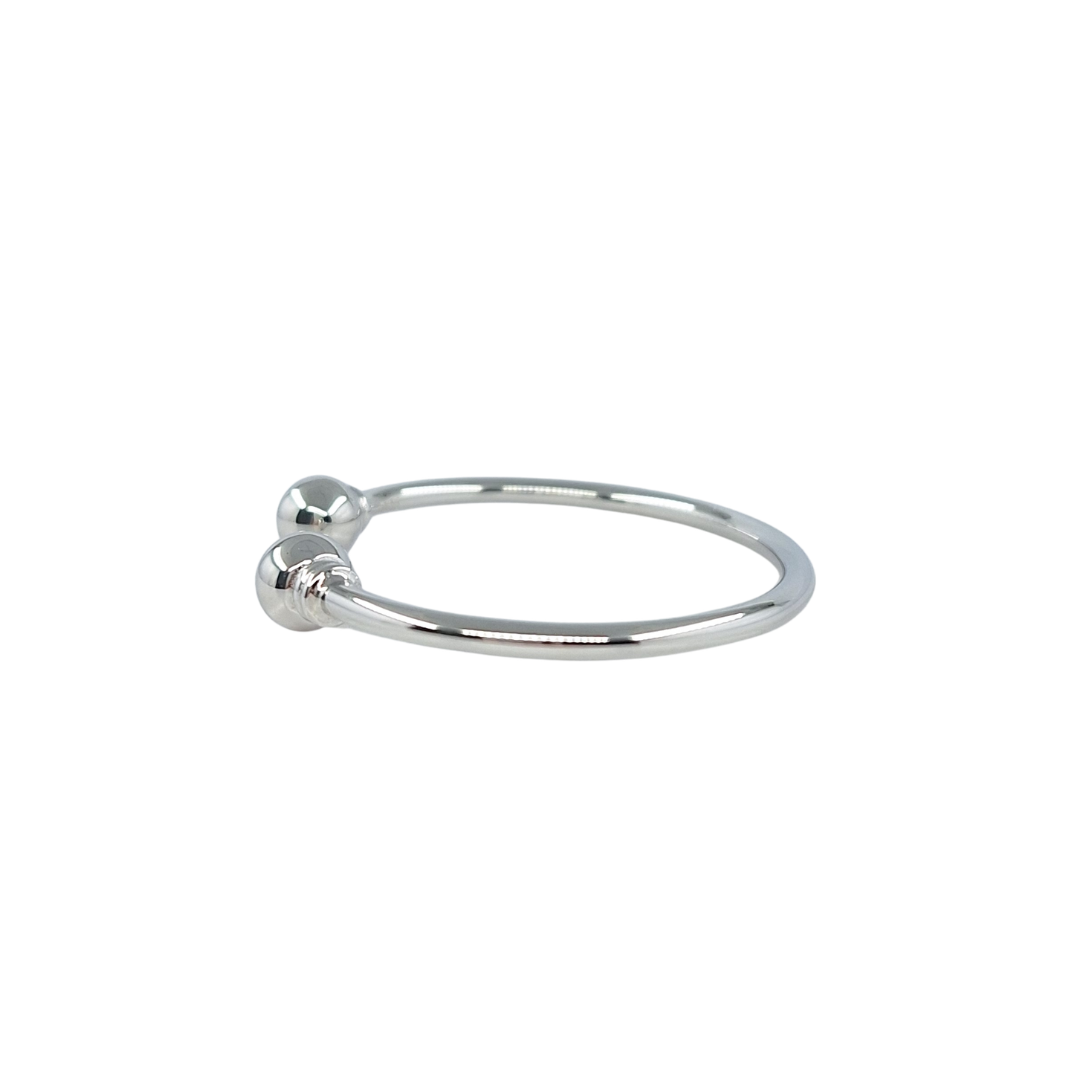 Silver Torque Baby Bangle