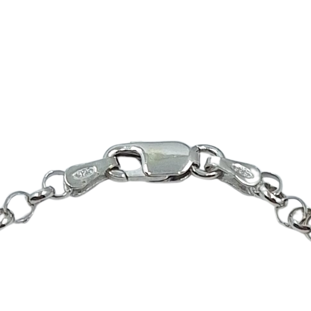 Silver Baby Belcher I.D Bracelet 6"